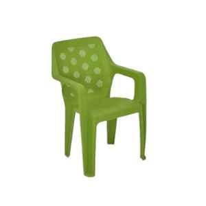 Nilkamal Hexa Plastic Green Outdoor Chair, (Pack of 2)