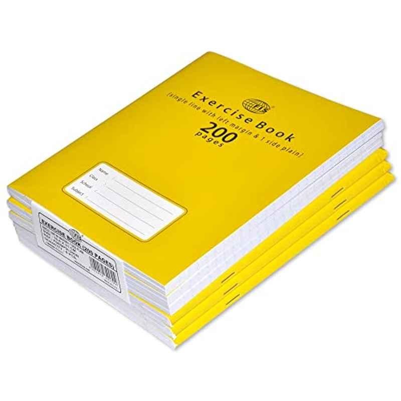 FIS 200 Sheets 16.5x21cm Single Line Exercise Book, FSEBPSL200N (Pack of 6)