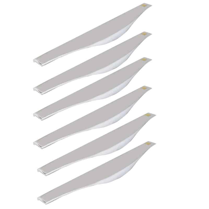RAB 12 inch Aluminium Chrome Finish Drawer Pull Handle, F 125 (Pack of 6)