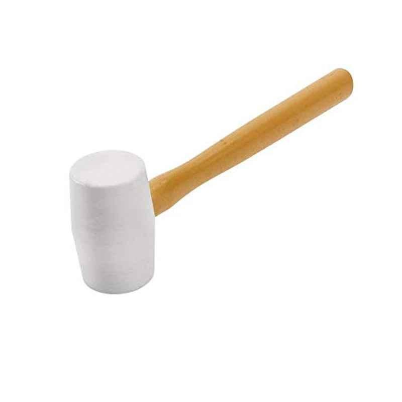 Tuffman Tile Rubber Mallet Hammer With Wooden Handle