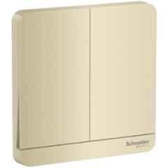 Schneider Electric Avataron 16A 2 Way Polycarbonate Wine Gold Switch with LED Indicator, E8332L2LED_WG_G8