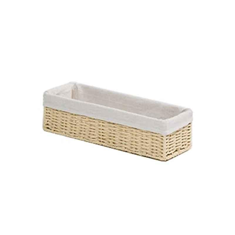 Homesmiths 32x10x8cm Natural Storage Basket with Liner, MAS0529-1-NTR