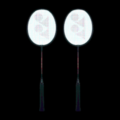 Yonex GR 303i 83g Black & Red Strung Badminton Racquet (Pack of 2)