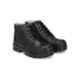Eego Italy Leather Steel Toe Black Work Safety Boots, Size: 9, WW-87