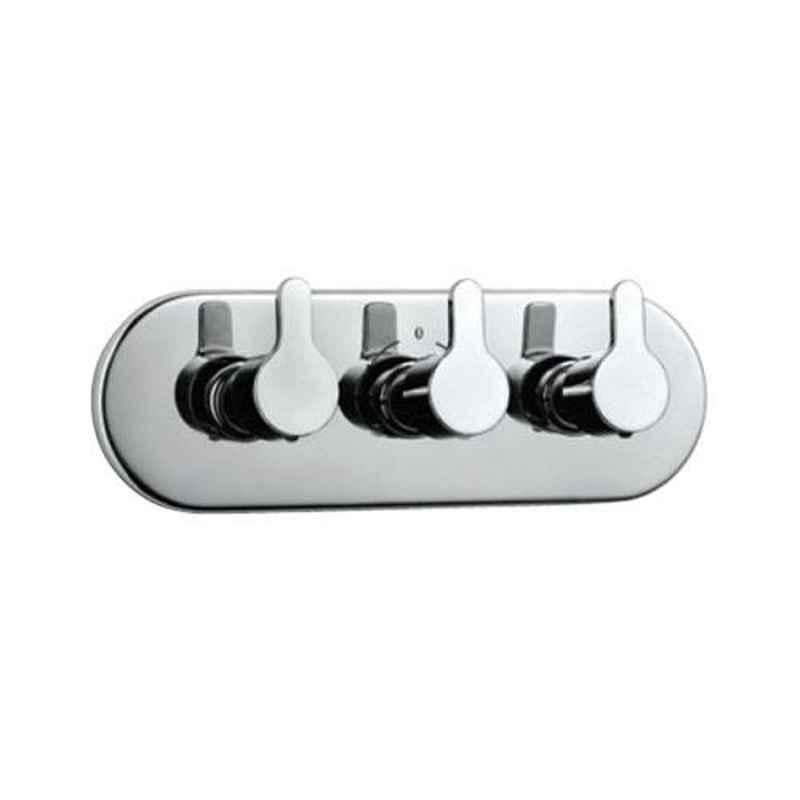 Jaquar Fusion Chrome Concealed 4-Way Divertor Set with Hot & Cold Concealed Stop Cock, FUS-CHR-29427