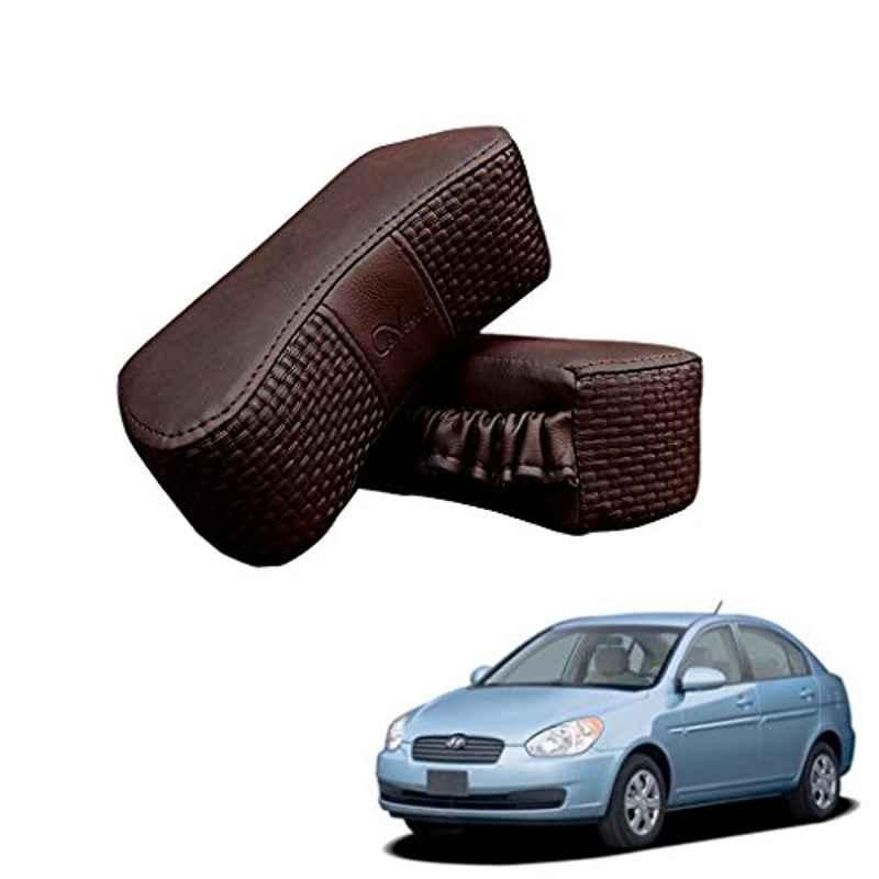 Kozdiko 2 Pcs Memory Foam Cola Neck Rest Cushion Pillow Set for Hyundai Verna Old