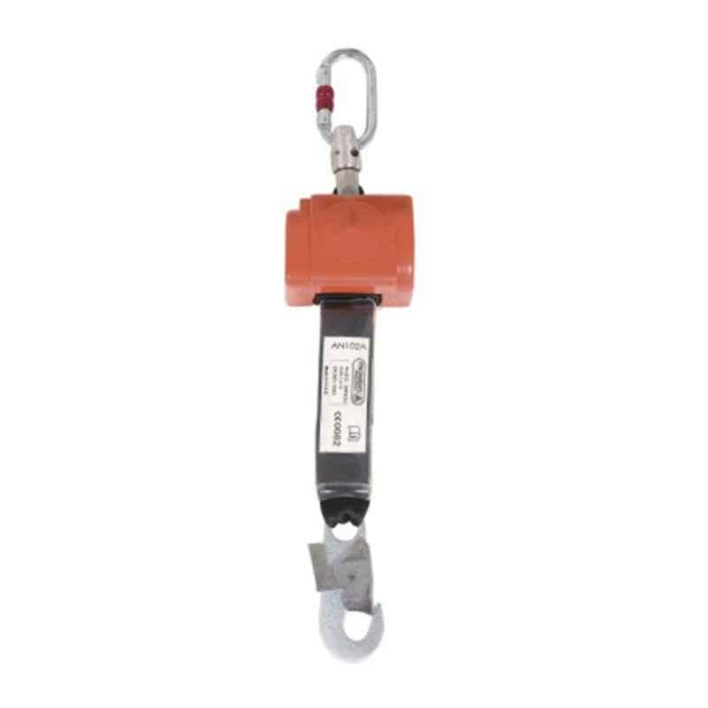 Deltaplus Plastic & Steel Red Auto Fall Arrester with 46mm Polyester Strap, AN102