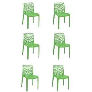 Supreme Web Parrot Green Chairs (Pack Of 6)