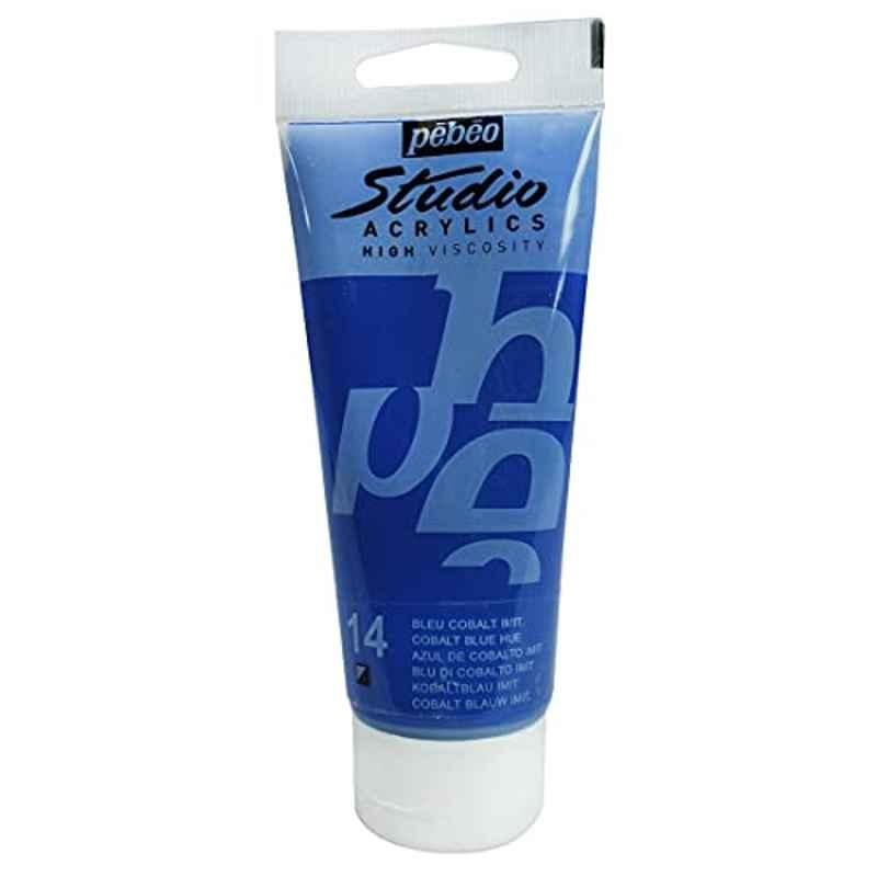 Pebeo 100ml Cobalt Blue Hue Fine Studio Acrylic Paint