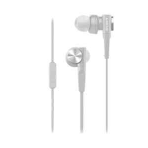 Sony MDR-XB55AP White Extra Bass In Ear Headphone with Mic