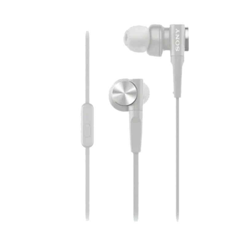 Sony MDR-XB55AP White Extra Bass In Ear Headphone with Mic