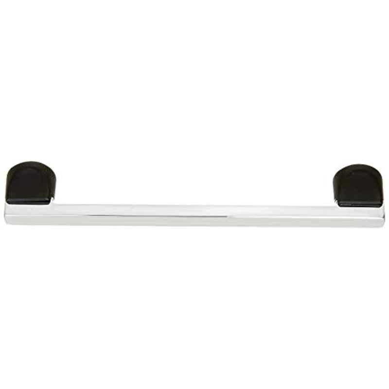 Aquieen 160mm Malleable Chrome Black Wardrobe Cabinet Pull Handle, KL-713-160-CP (Pack of 2)