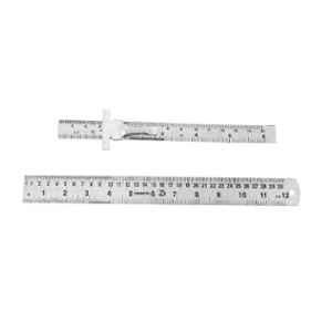 6 Inch Metal Ruler Set Stainless Steel Straight Edge Rules with Inch/Metric  Scale, 10 Pack