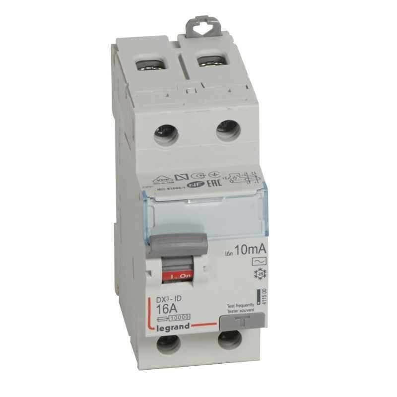Legrand DX3-ID 16A 230V 2 Pole AC Type RCD, 411500