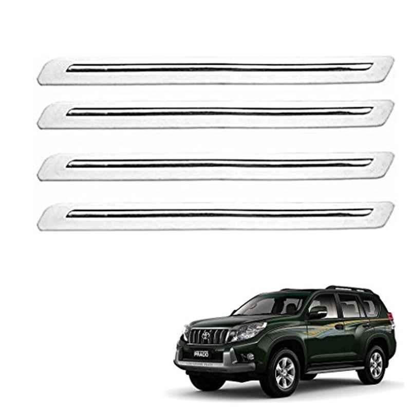 Kozdiko 4 Pcs White Car Bumper Protector Set for Toyota Land Cruiser Prado