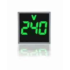 Yokins 20-500VAC 22mm ABS Green Square Compact Digital Voltmeter