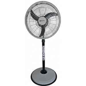 Zigma Turbo Elegance Light Grey High Speed Pedestal Fan with 1 Year Warranty, Sweep: 400 mm
