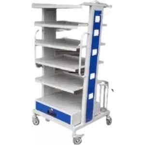 Mahabir Furniture 80x90x60cm Iron Leppro Hospital Trolley