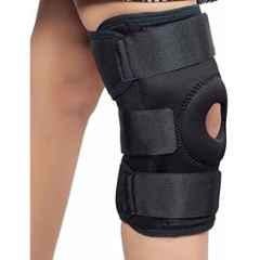 GLS 8-22cm Cotton & Nylon Comfort Hinged Knee Brace Support for Sports, Gym, Running & Joint Pain Relief, 8616