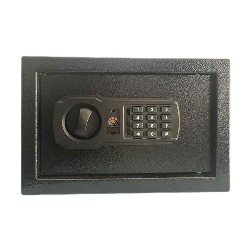 Swaggers 8.5L Iron Black Portable Mini Digital Safe Locker with Password &  Key Security