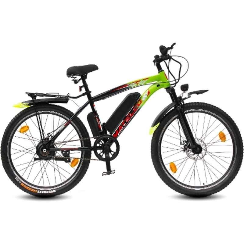 Matelco URBANO EA26 7.8Ah 26 inch Green & Black Single Speed Electric Cycle with Li-ion Battery, Speed: 28 km/hr