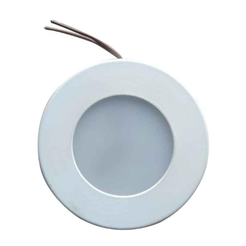 Nexus Stricker 6W 6000K White Aluminium Round LED Panel Light, NXS-219-6W