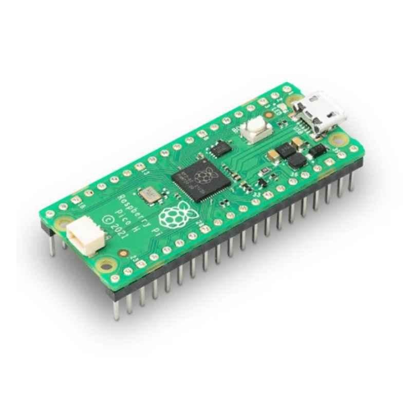 Raspberry PI PICO H 1.8-5.5VDC Microcontroller Board with Headers Soldered, TIFC00170