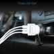 Portronics Car Power 3T White 3.4A Car Charger with 3 USB Port, POR-380