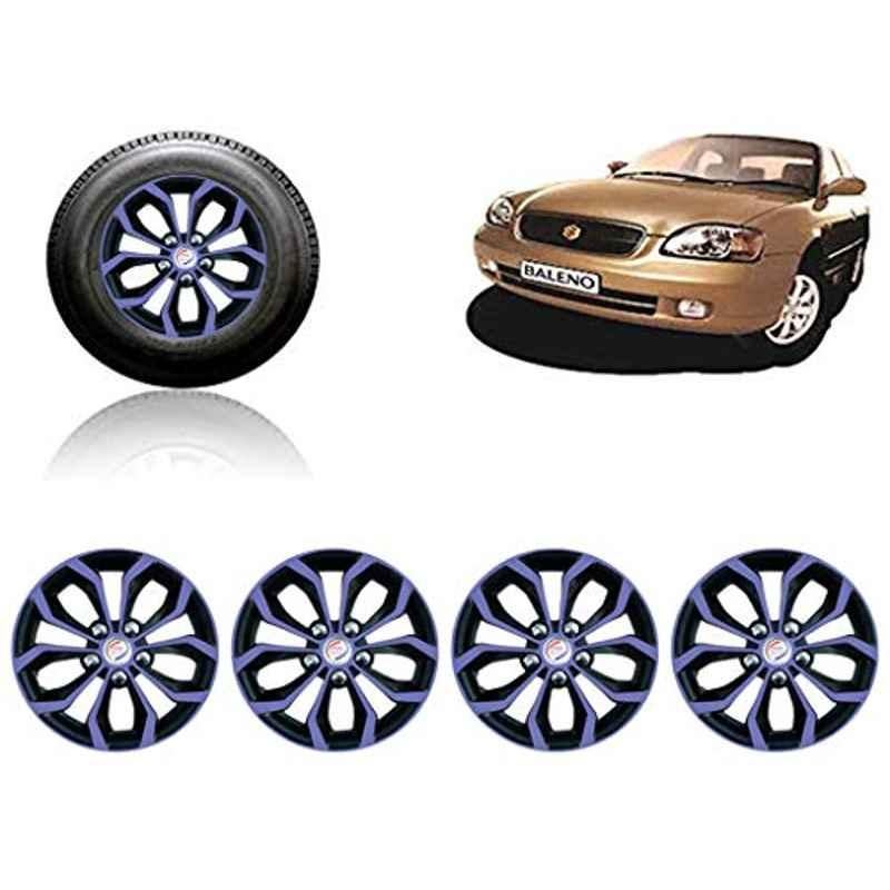 Auto Pearl 4 Pcs 13 inch ABS Violet & Black Car Wheel Cover Set for Maruti Suzuki Baleno