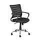 Mango Blossom Dome Medium Back Mesh Black Office Chair
