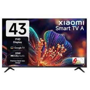 Xiaomi 43 inch 1920x1080p FHD Black Smart Google TV with Google Assistant, Chromecast Built-in & Metal Bezel-Less Design, L43MB-AFIN