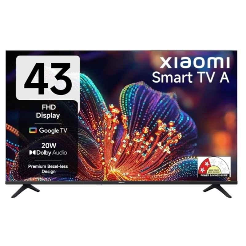 Xiaomi 43 inch 1920x1080p FHD Black Smart Google TV with Google Assistant, Chromecast Built-in & Metal Bezel-Less Design, L43MB-AFIN