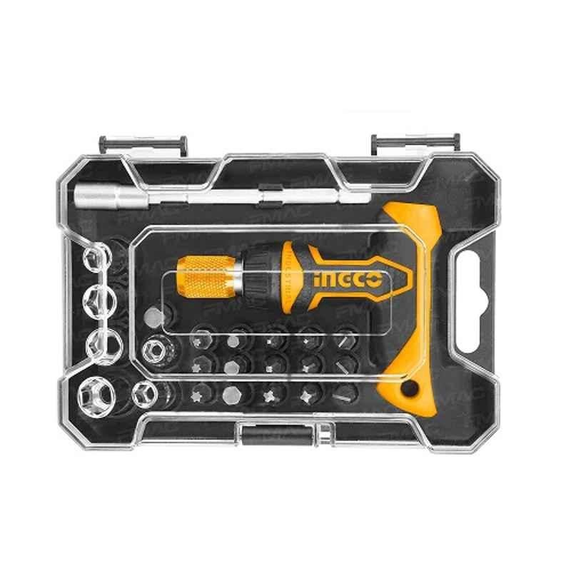 Ingco 24 Pcs T Handle Wrench Screwdriver Set, HKSDB0188