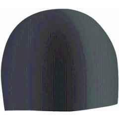 Matrica Solid Silicone Black Waterproof Swimming Cap for Adult Men & Women, Size: Free