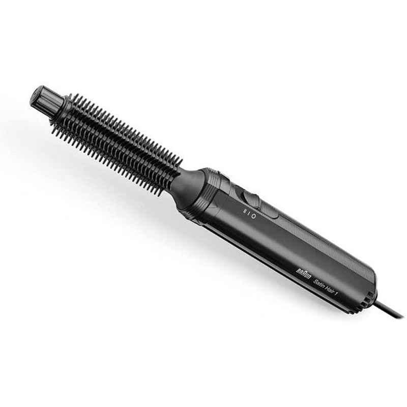 Braun Satin Hair Curling 200W Black Airstyler with Small Round Brush, AS110