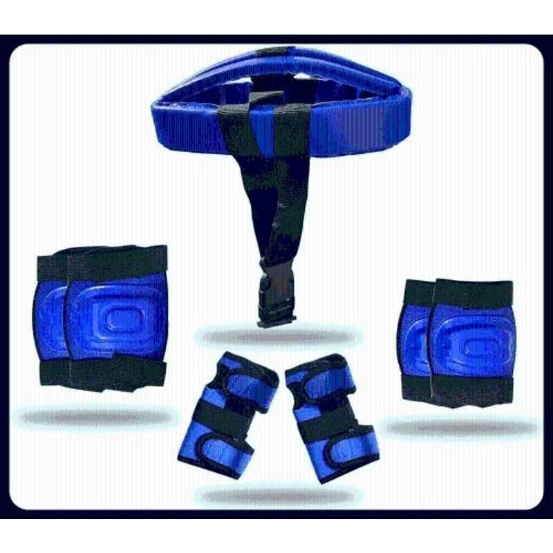 STYRKR Plastic & EVA Foam Blue Protective Guard Cycling KIT Skating KitKIT-770