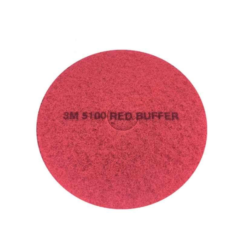 3M 5 Pcs 17 inch Red Buffing Pad Set