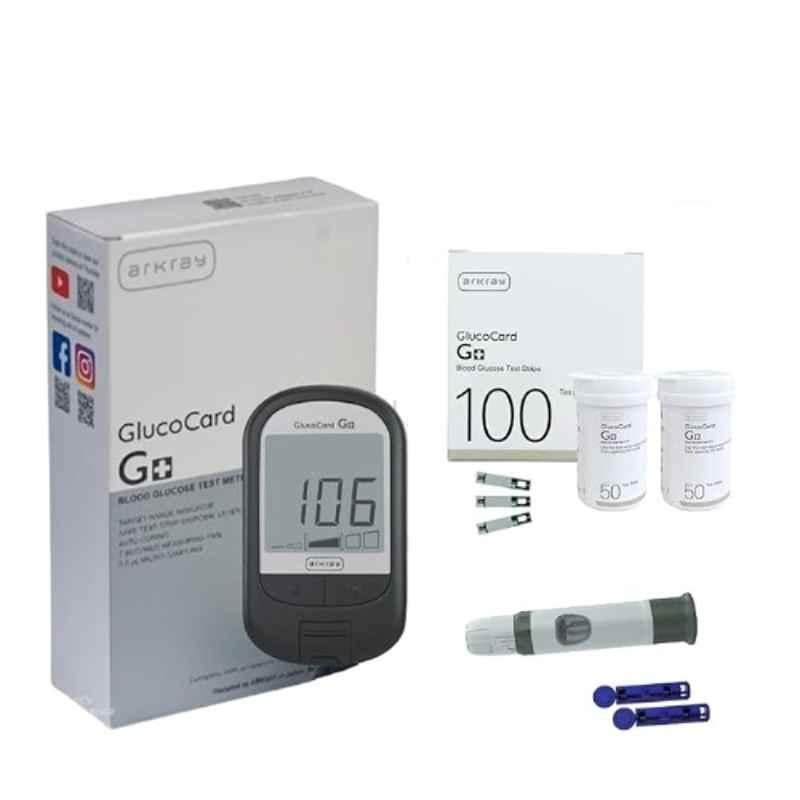 Arkray Glucocard G+ Advance Glucometer Machine with FREE 100 Pcs Test Strips & 25 Pcs Lancets