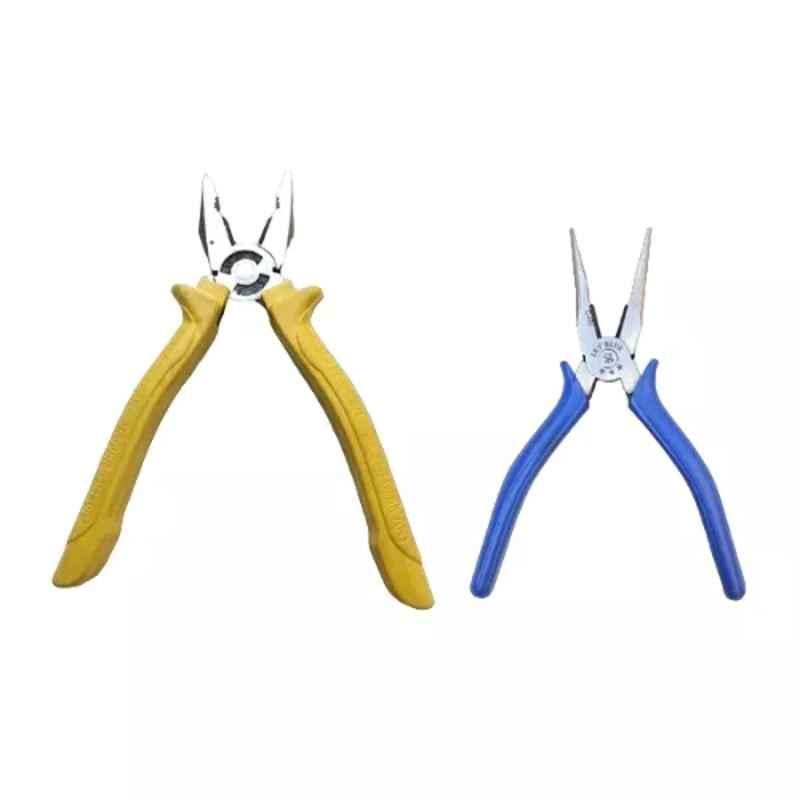 Sky Blue 2 Pcs 7.8 inch Lineman Plier Combo, SBE_PLIER_COMBO_MOD_01591