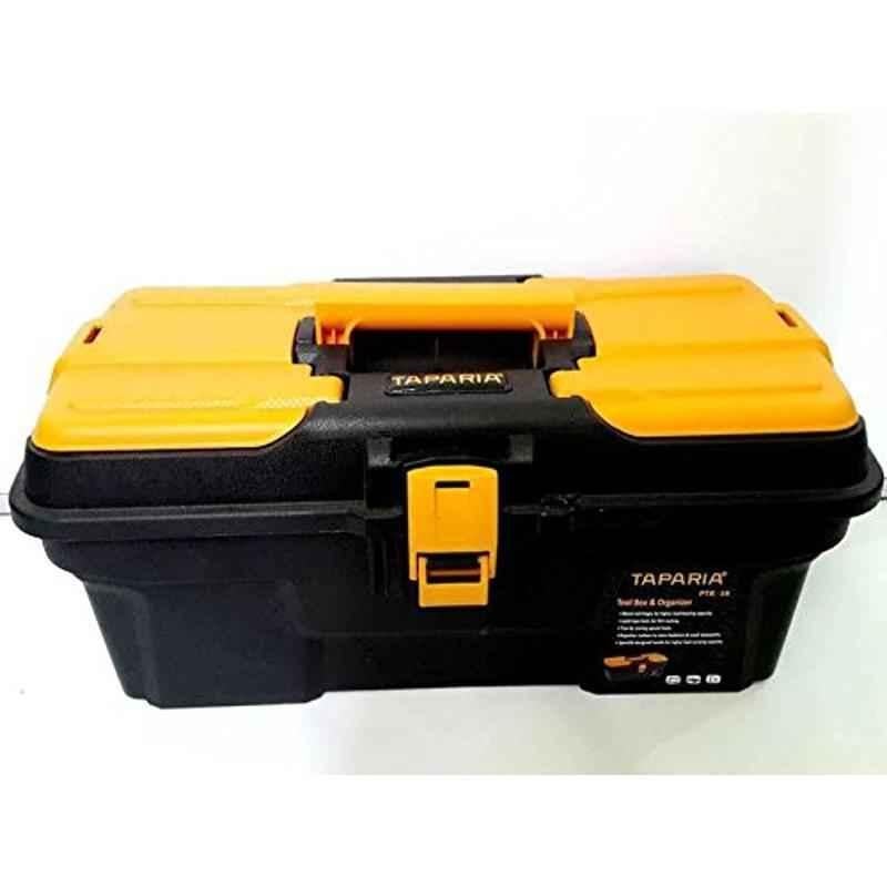 Krost Plastic Tool Box With Organizer (Orange)