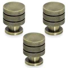 Plantex Knobs for Drawer/Drawer Knobs/Cabinet Knobs/Drawer knobs Handle/Pull-Push Knobs for Home/Office Drawers (Pack of 3) Antique Brass