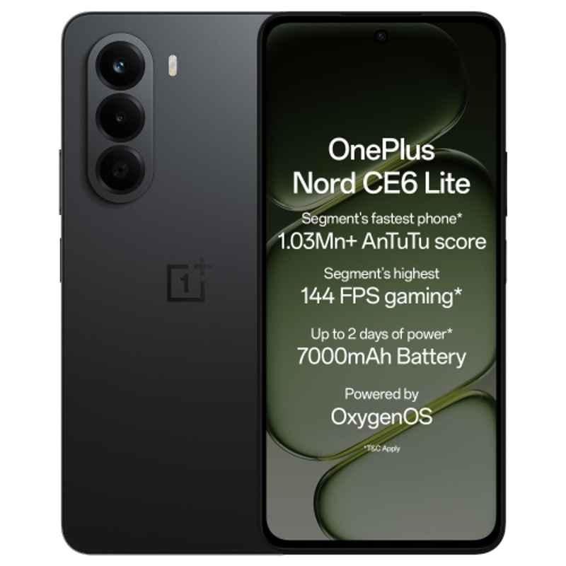 OnePlus Nord CE6 Lite 6.72 inch 7000mAh 8GB RAM/128GB Storage Hyper Black Smartphone