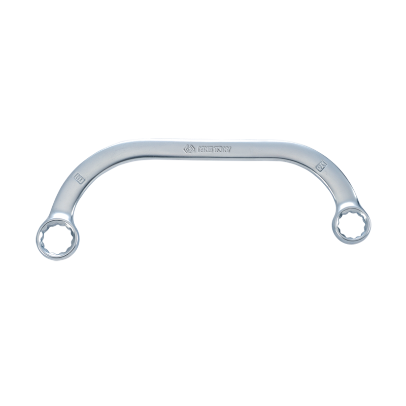King Tony 10x12mm Chrome Plated Half Moon Ring Wrench, 19501012