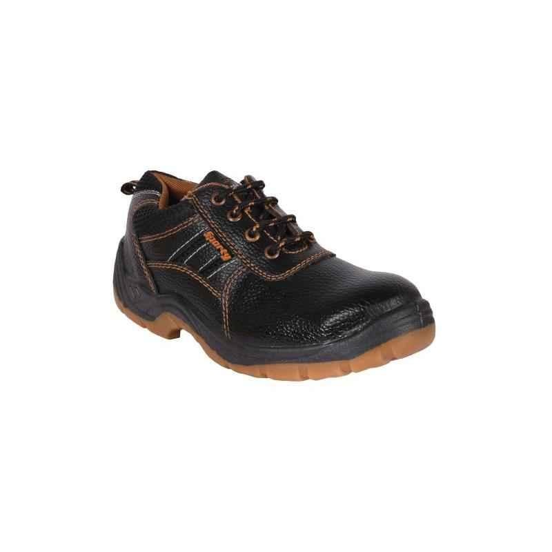 Hillson Sporty Steel Toe Black Work Safety Shoes, Size: 6