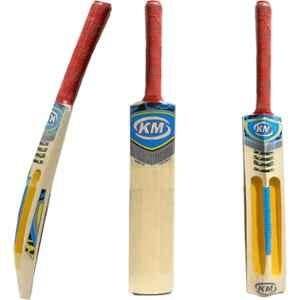 Khelo Meerut Wooden Blue & Beige Cricket Bat