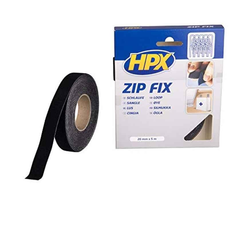 HPX 20mm Black Zip Fix Loops, VDLHPXZF2005L