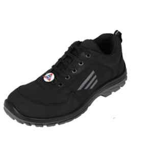 Acme Triton Croma Micro-Fiber Low Ankle Steel Toe Black Safety Shoes, Size: 10