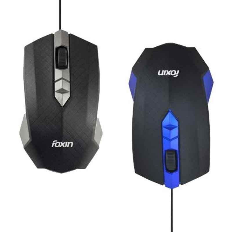 Foxin SMART Grey Wired Optical Mouse