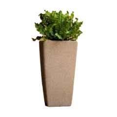 Ugaoo Large Brown Short Stone Milano Planter, NUHP0008