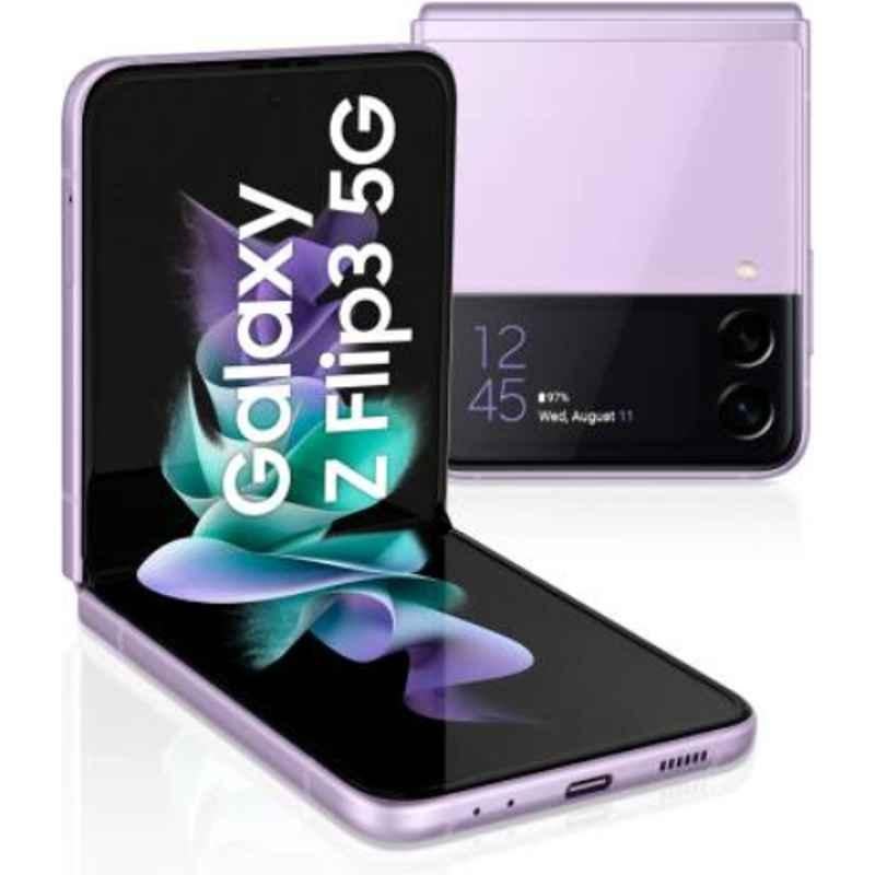 Samsung Galaxy Z Flip3 6.7 inch 8GB/128GB 3300mAh Lavender FHD Plus AMOLED 5G Smartphone, SMF711BLVBMEAW